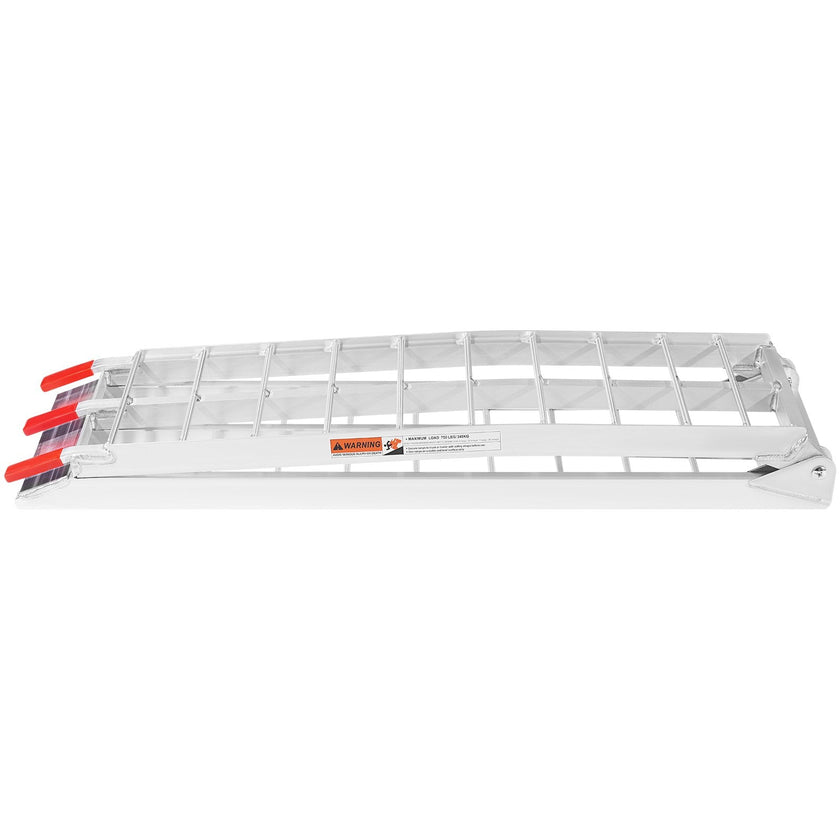 VEVOR Motorcycle Ramps, 750lbs Folding Loading Ramps for Pickup Trucks Bed, Trailers Ramp with Load Straps for Motorcycle, Dirt Bike, UTV, Lawn Mower, Truck, Snowblower, Cargo Trailer, 89