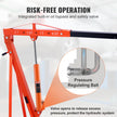 VEVOR Hydraulic Long Ram Jack, 8 Ton Engine Hoist Cylinder with Single Piston Pump And Clevis Base, Hydraulic Ram Cylinder for Engine Lift Hoists, Hydraulic Garage/Shop Cranes, Mechanical, Farm
