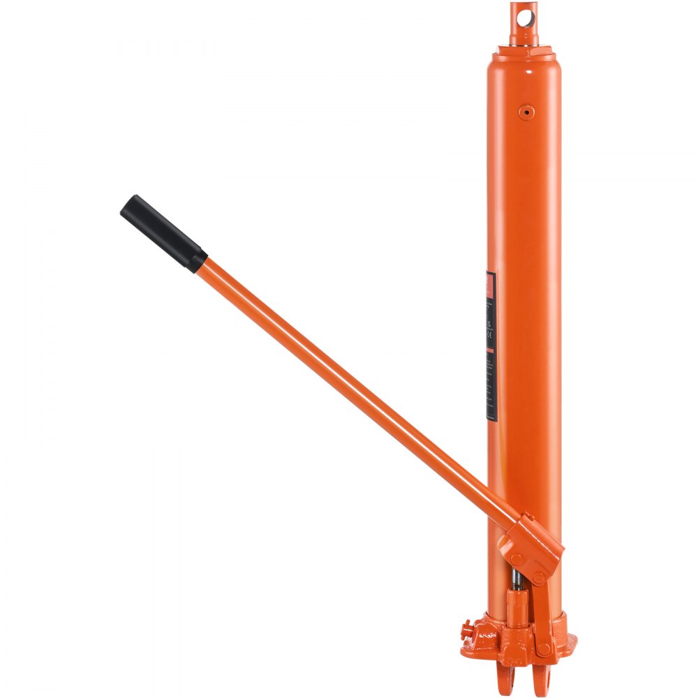 VEVOR Hydraulic Long Ram Jack, 8 Ton Engine Hoist Cylinder with Single Piston Pump And Clevis Base, Hydraulic Ram Cylinder for Engine Lift Hoists, Hydraulic Garage/Shop Cranes, Mechanical, Farm