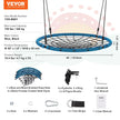 VEVOR Spider Web Saucer Swing 40 Inch Round Swings for Kids Outdoor 750 lbs