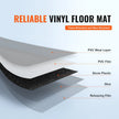 VEVOR Self Adhesive Vinyl Floor Tiles 12 x 12 inch, 50 Tiles 1.5mm Thick Peel & Stick, White Marble Texture DIY Flooring for Kitchen, Dining Room, Bedrooms & Bathrooms, Easy for Home Decor