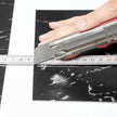 VEVOR Self Adhesive Vinyl Floor Tiles 12 x 12 inch, 50 Tiles 1.5mm Thick Peel & Stick, Black Marble Texture DIY Flooring for Kitchen, Dining Room, Bedrooms & Bathrooms, Easy for Home Decor