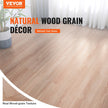 VEVOR Self Adhesive Vinyl Floor Tiles 36 x 6 inch, 36 Tiles 2.5mm Thick Peel & Stick, Natural Wood Grain DIY Flooring for Kitchen, Dining Room, Bedrooms & Bathrooms, Easy for Home Decor