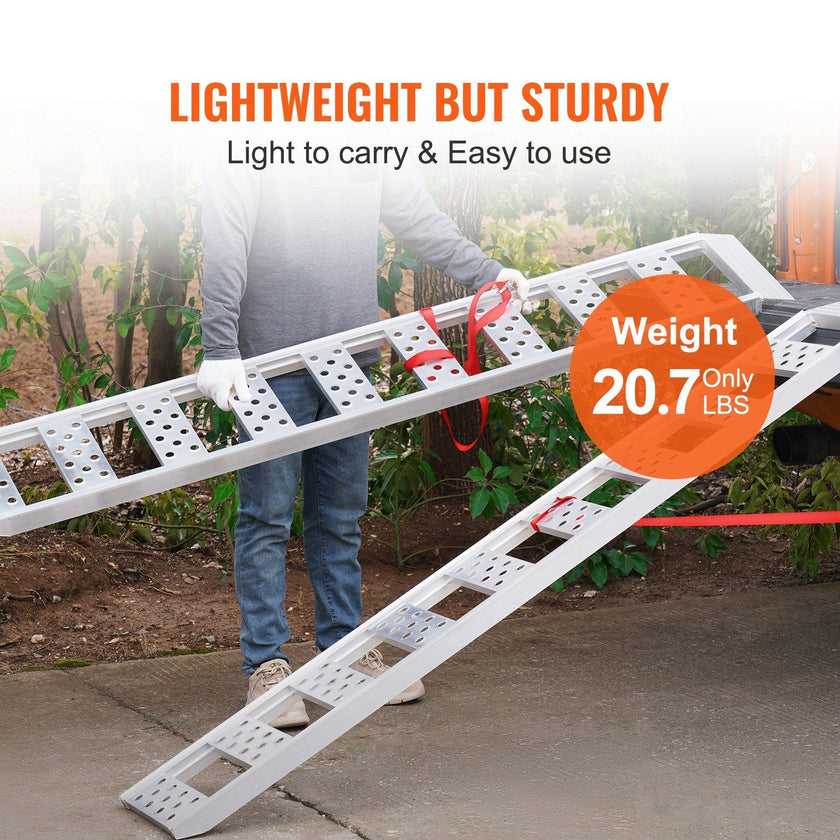 VEVOR Aluminum Ramps with Treads 1250 lbs 78