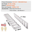 VEVOR Aluminum Ramps with Treads 1250 lbs 78