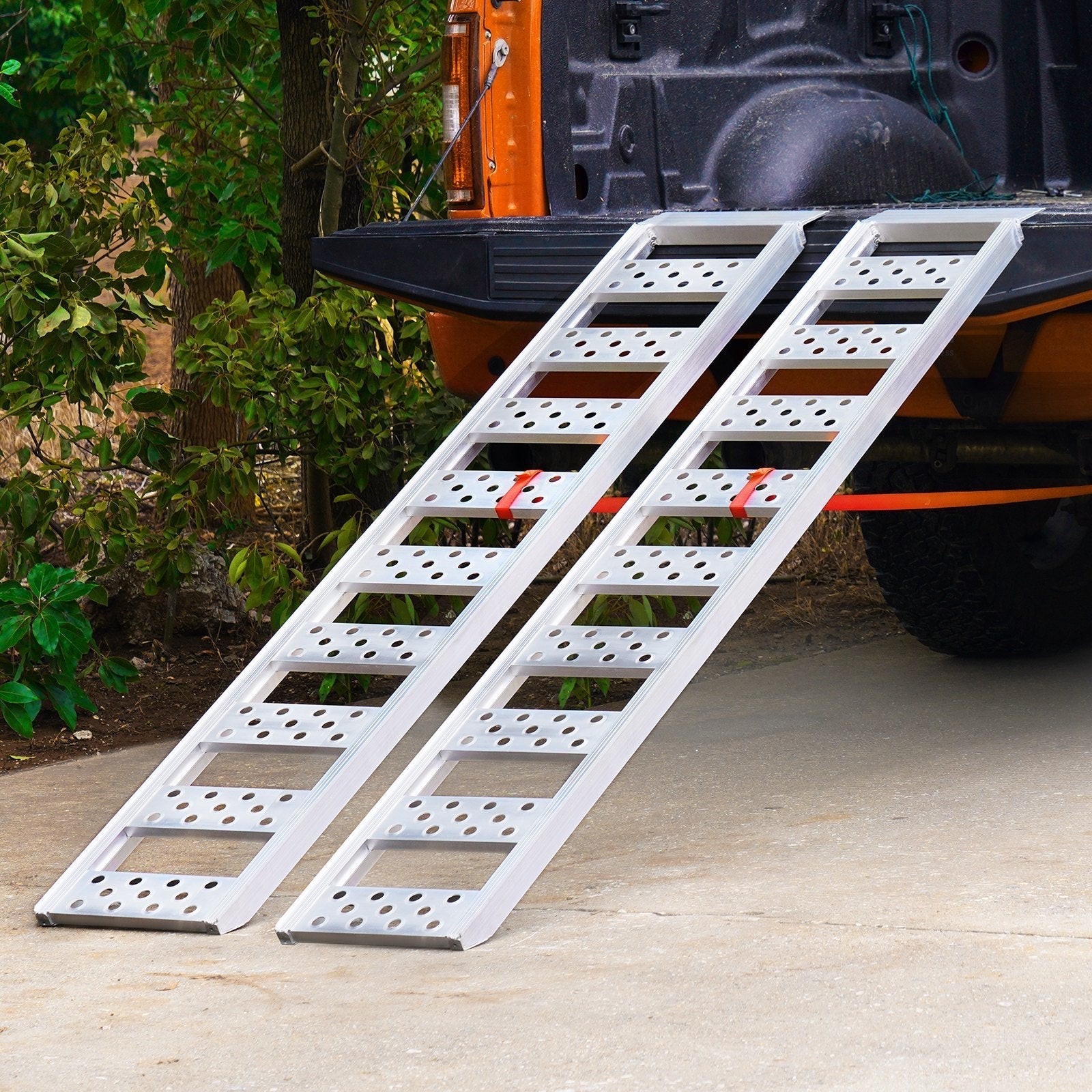 VEVOR Aluminum Ramps with Treads 1250 lbs 78