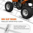 VEVOR Aluminum Ramps, 1500 lbs, Folding Loading Ramp with Load Straps, Tri-Fold Ramp for UTV, ATV, Trucks, Motorcycle, Lawnmower, Snow Blower, 77