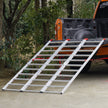 VEVOR Aluminum Ramps, 1500 lbs, Folding Loading Ramp with Load Straps, Tri-Fold Ramp for UTV, ATV, Trucks, Motorcycle, Lawnmower, Snow Blower, 77