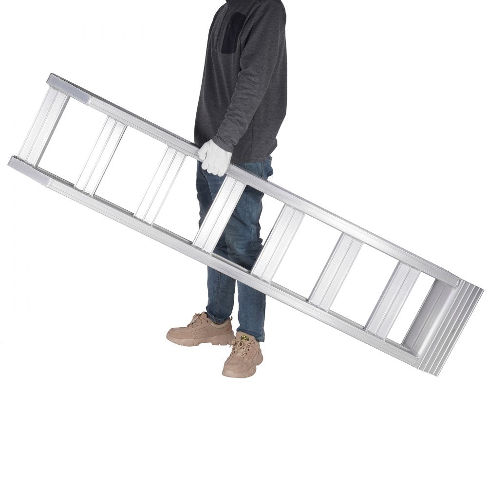 VEVOR Aluminum Ramps, 8810 lbs, Heavy-duty Ramps with Top Hook Attaching End, Universal Loading Ramp for Motorcycle, Tractor, ATV/UTV, Trucks, Lawn Mower, 72