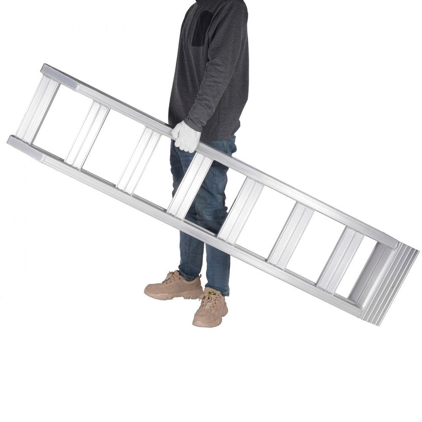VEVOR Aluminum Ramps, 8810 lbs, Heavy-duty Ramps with Top Hook Attaching End, Universal Loading Ramp for Motorcycle, Tractor, ATV/UTV, Trucks, Lawn Mower, 72