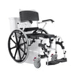 VEVOR Shower Wheelchair 17.5in Al Alloy Commode Bathroom Wheelchair for Disabled