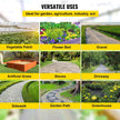VEVOR Garden Weed Barrier Fabric, 3.24oz Heavy Duty Landscape Fabric, 3x300 ft Weed Block Control for Garden Ground Cover, Woven Geotextile Fabric for Landscaping, Gardening, Underlayment, Black