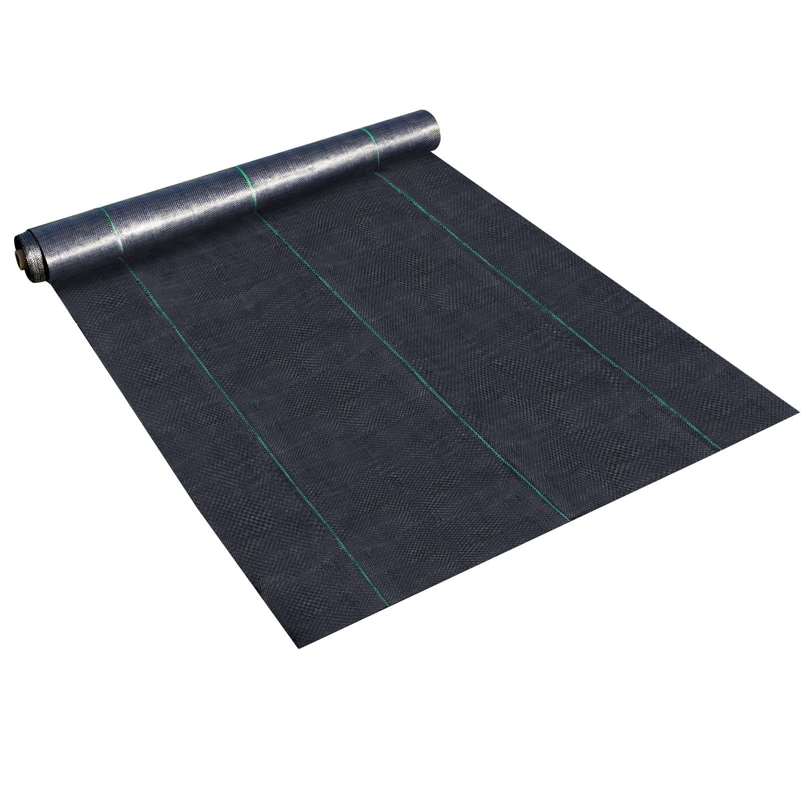 VEVOR 6FTx300FT Premium Weed Barrier Fabric Heavy Duty 3.2OZ, Woven Weed Control Fabric, High Permeability Good for Flower Bed, Geotextile Fabric for Underlayment, Polyethylene Ground Cover
