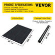 VEVOR 6FTx300FT Premium Weed Barrier Fabric Heavy Duty 1.5OZ, Woven Weed Control Fabric, High Permeability Good for Flower Bed, Geotextile Fabric for Underlayment, Polyethylene Ground Cover