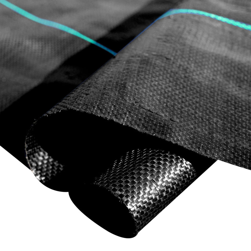 VEVOR 6FTx300FT Premium Weed Barrier Fabric Heavy Duty 1.5OZ, Woven Weed Control Fabric, High Permeability Good for Flower Bed, Geotextile Fabric for Underlayment, Polyethylene Ground Cover