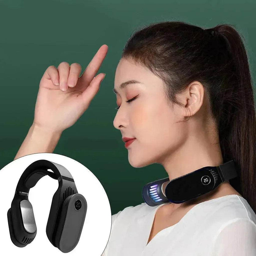 USB Portable Hanging Neck Cooling and Heating Fan Air Conditioner for Home Office, Travel