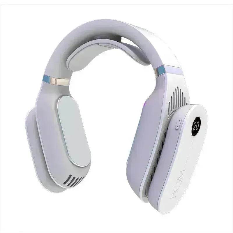 USB Portable Hanging Neck Cooling and Heating Fan Air Conditioner for Home Office, Travel