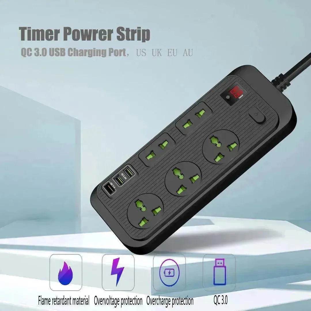 USB Power Strip Smart British Plug Multi-function Power Surge