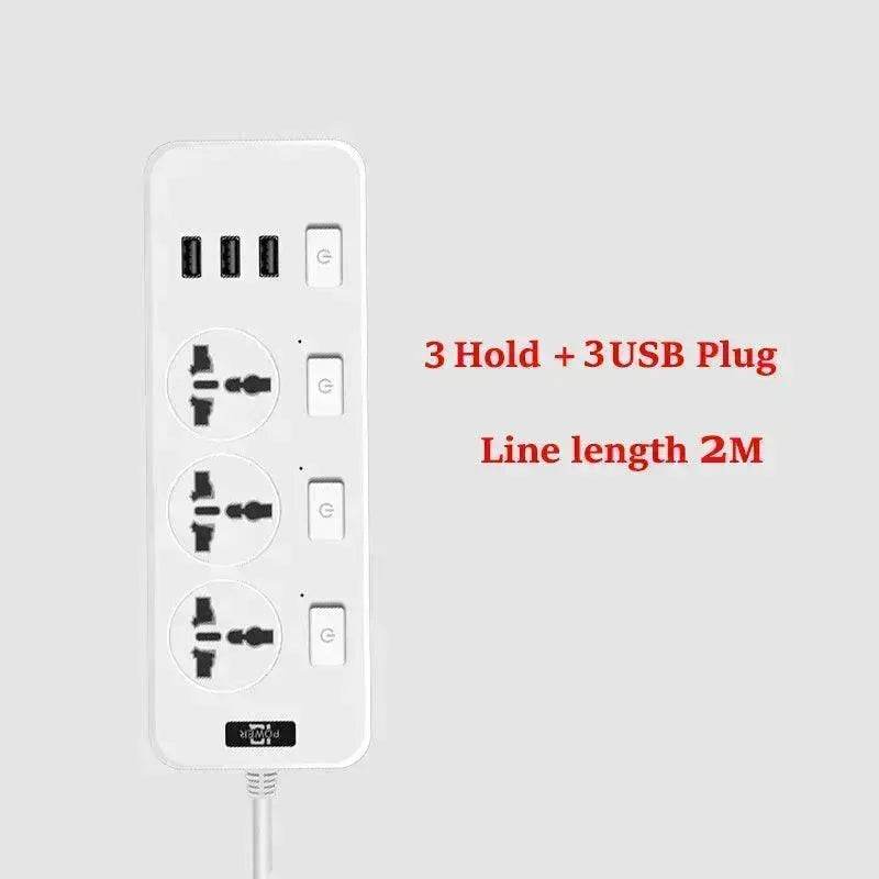 USB Power Strip Smart British Plug Multi-function Power Surge