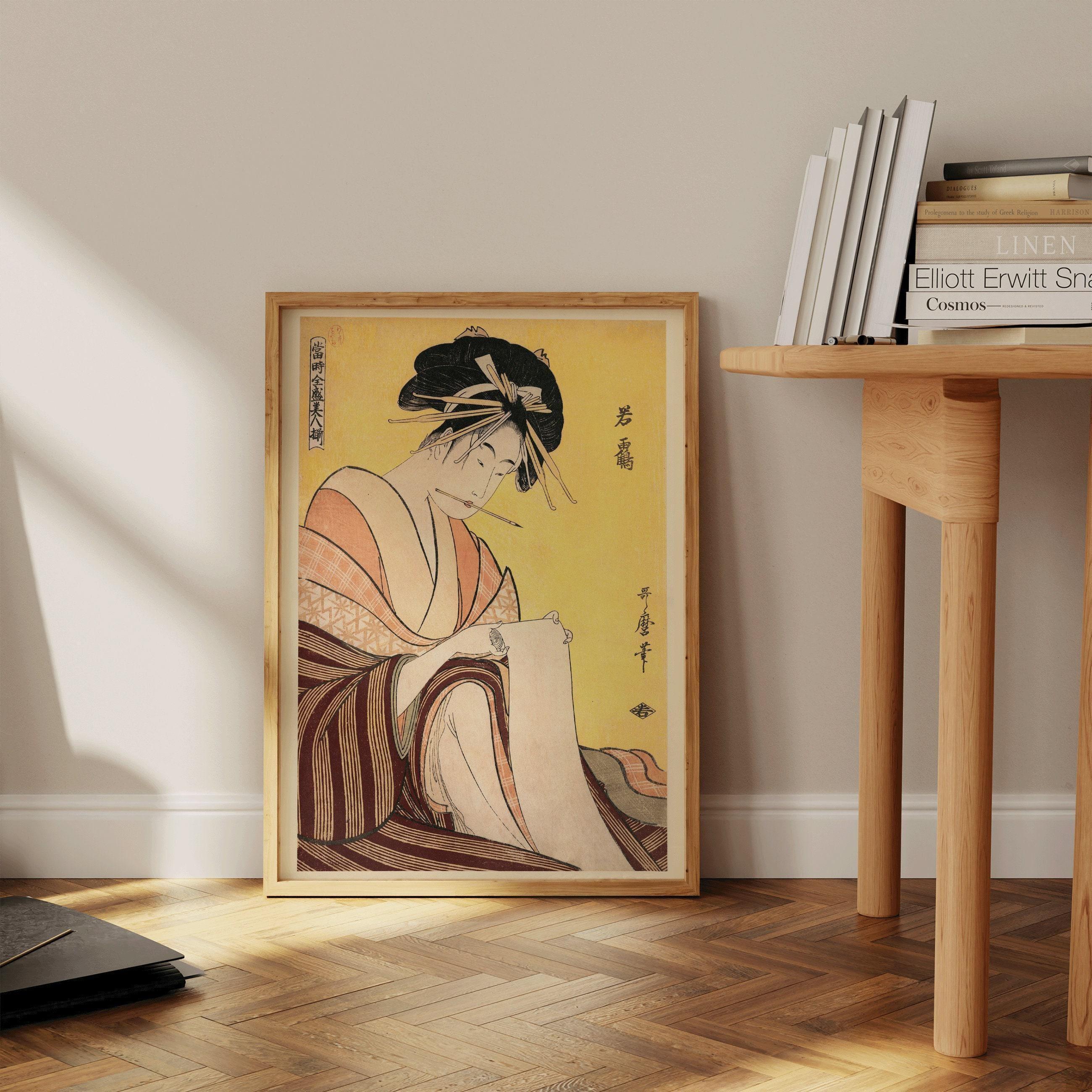 Utamaro Japanese Woodblock Print: Wakatsuru Ohara Koson Giclee Art