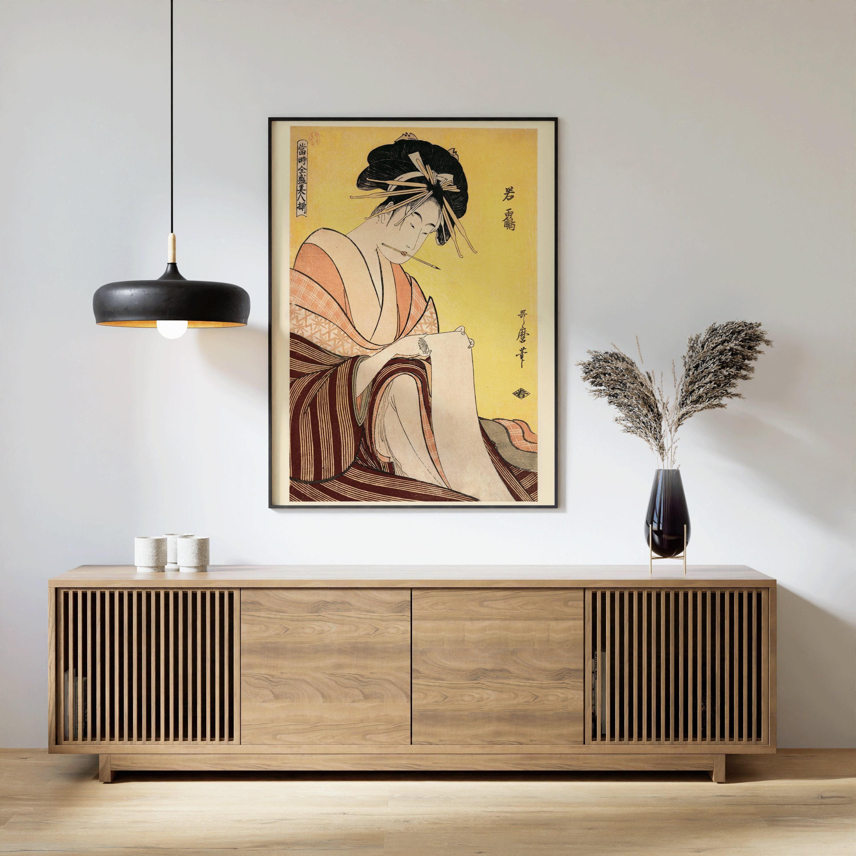 Utamaro Japanese Woodblock Print: Wakatsuru Ohara Koson Giclee Art