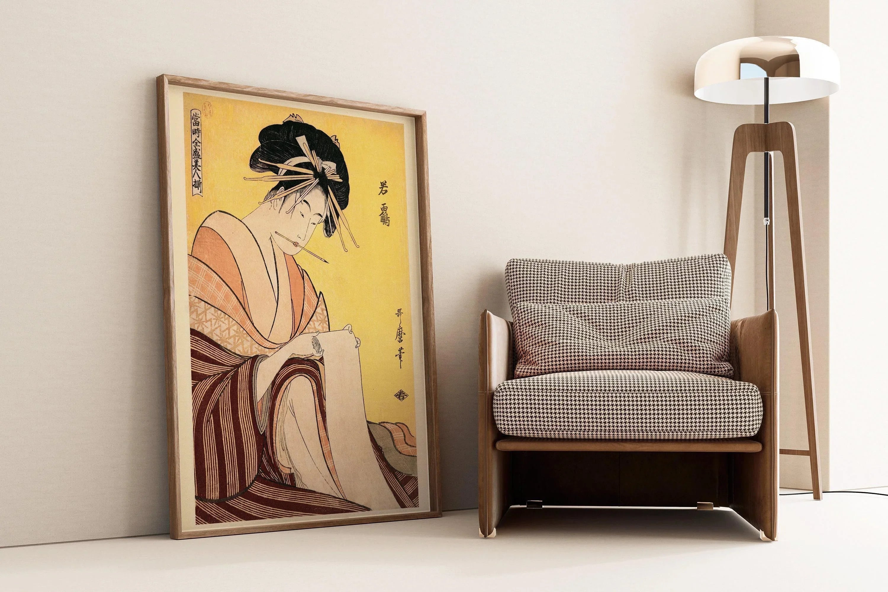 Utamaro Japanese Woodblock Print: Wakatsuru Ohara Koson Giclee Art
