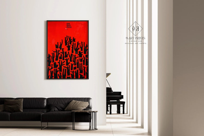 V. Strimaitis ‚Äì The Price of One Match | Striking Red Soviet Poster | Vintage Communist Revolution Print (available handframed or unframed)