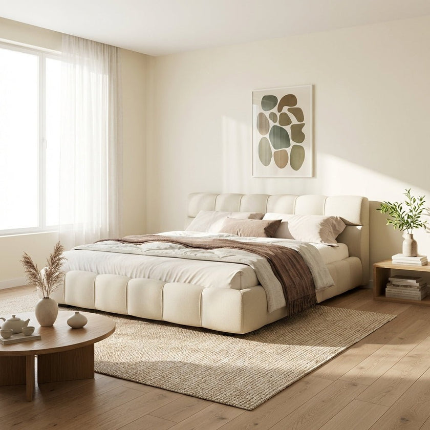 Valencia Modern Low-Profile Tufted Bed