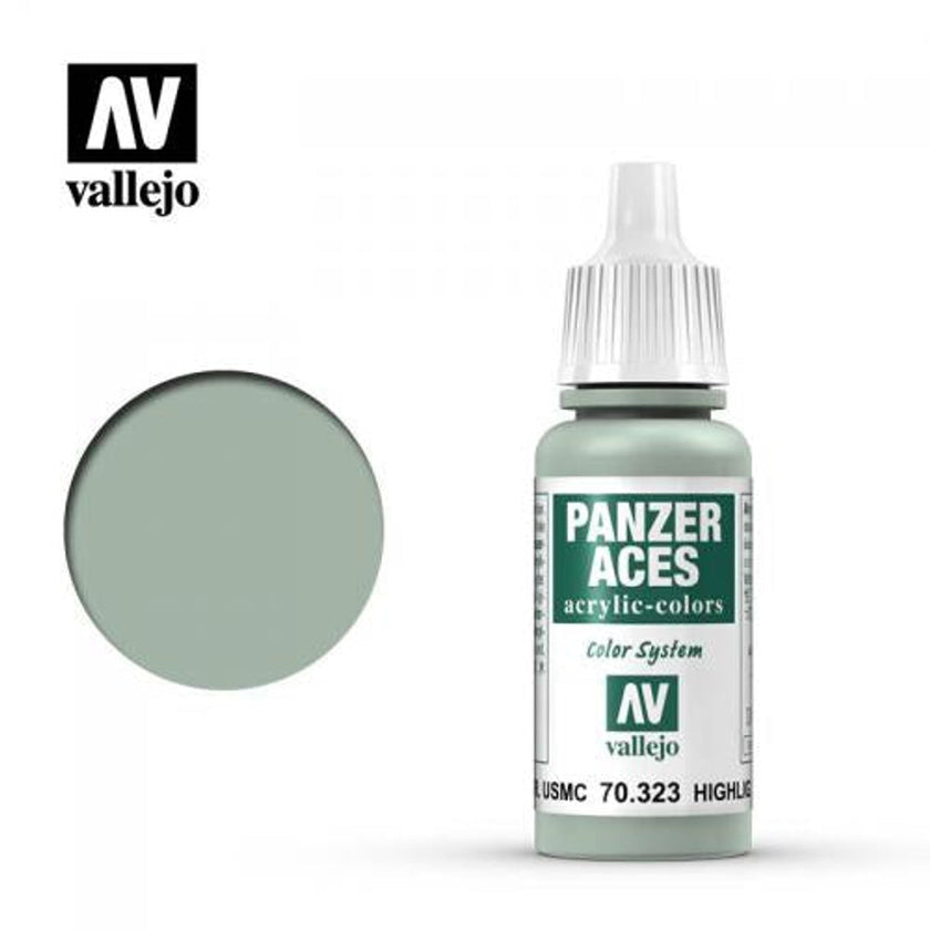 Vallejo 70323 Panzer Aces USMC Tank Crew Highlights Acrylic Paint 17mL NIB