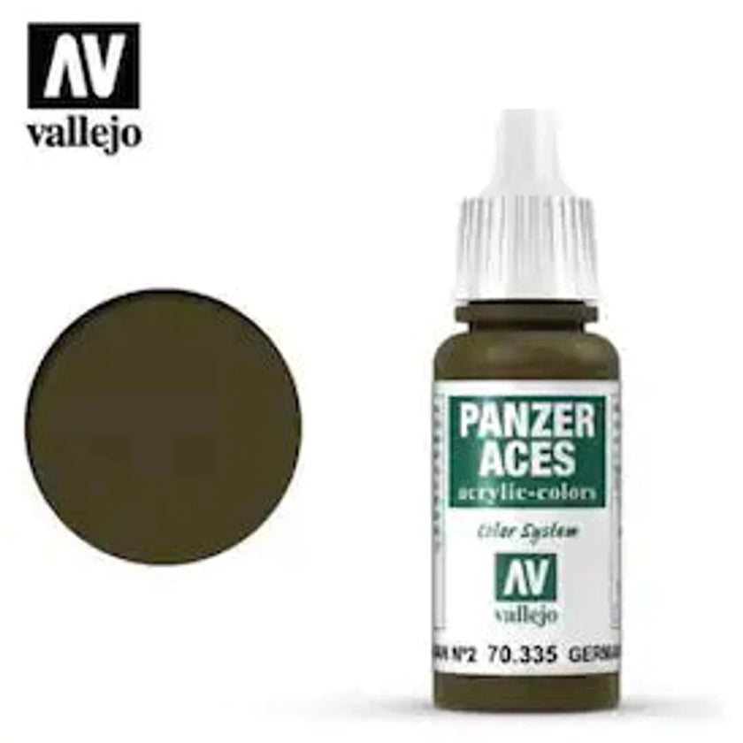 Vallejo 70335 Panzer Aces German Tank Crew II Acrylic Paint 17mL NIB