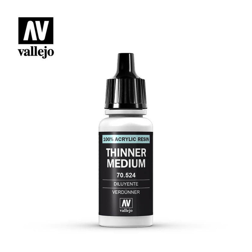 Vallejo 70524 Thinner Medium for Acrylic 17mL NIB