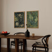 Van Gogh Art Prints: Roses and Moth, Green Wall Art