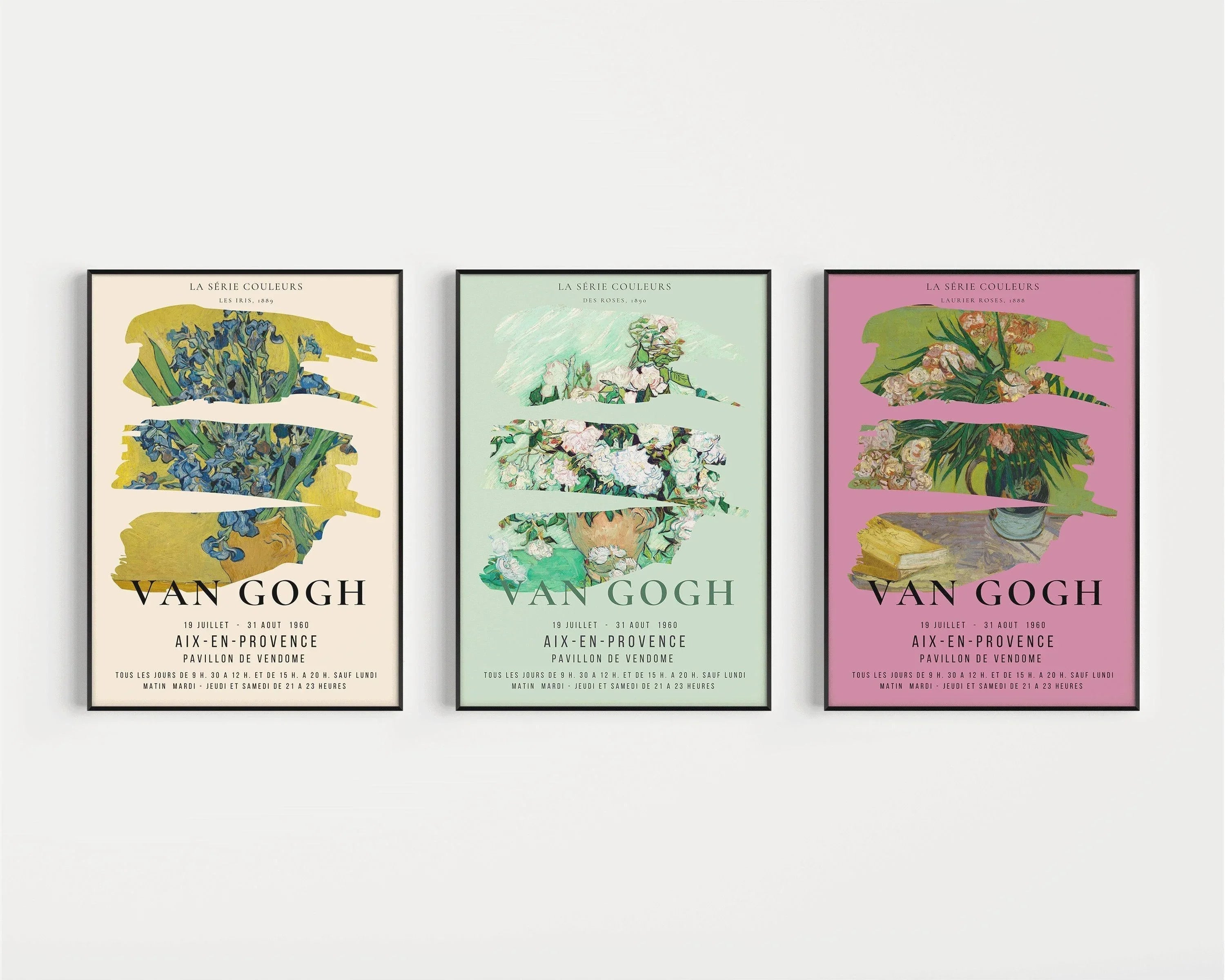 Van Gogh Exhibition Art Print Set: Museum Quality Giclee