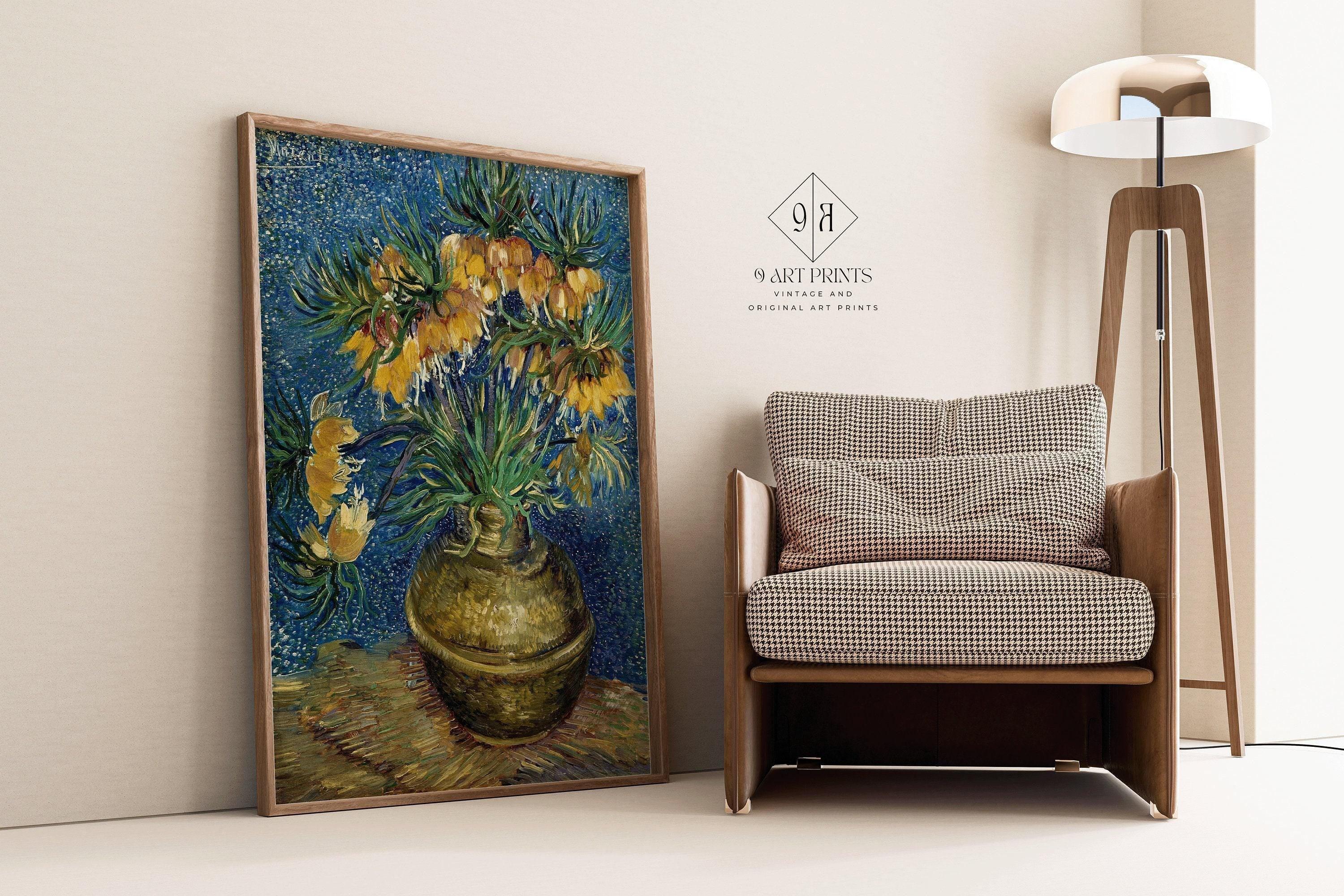 Van Gogh Imperial Fritillaries Print: Giclee Fine Art, Handframed Option