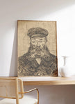 Van Gogh Postman Print: Impressionist Fine Art, Giclee on Hahnemuhle Paper