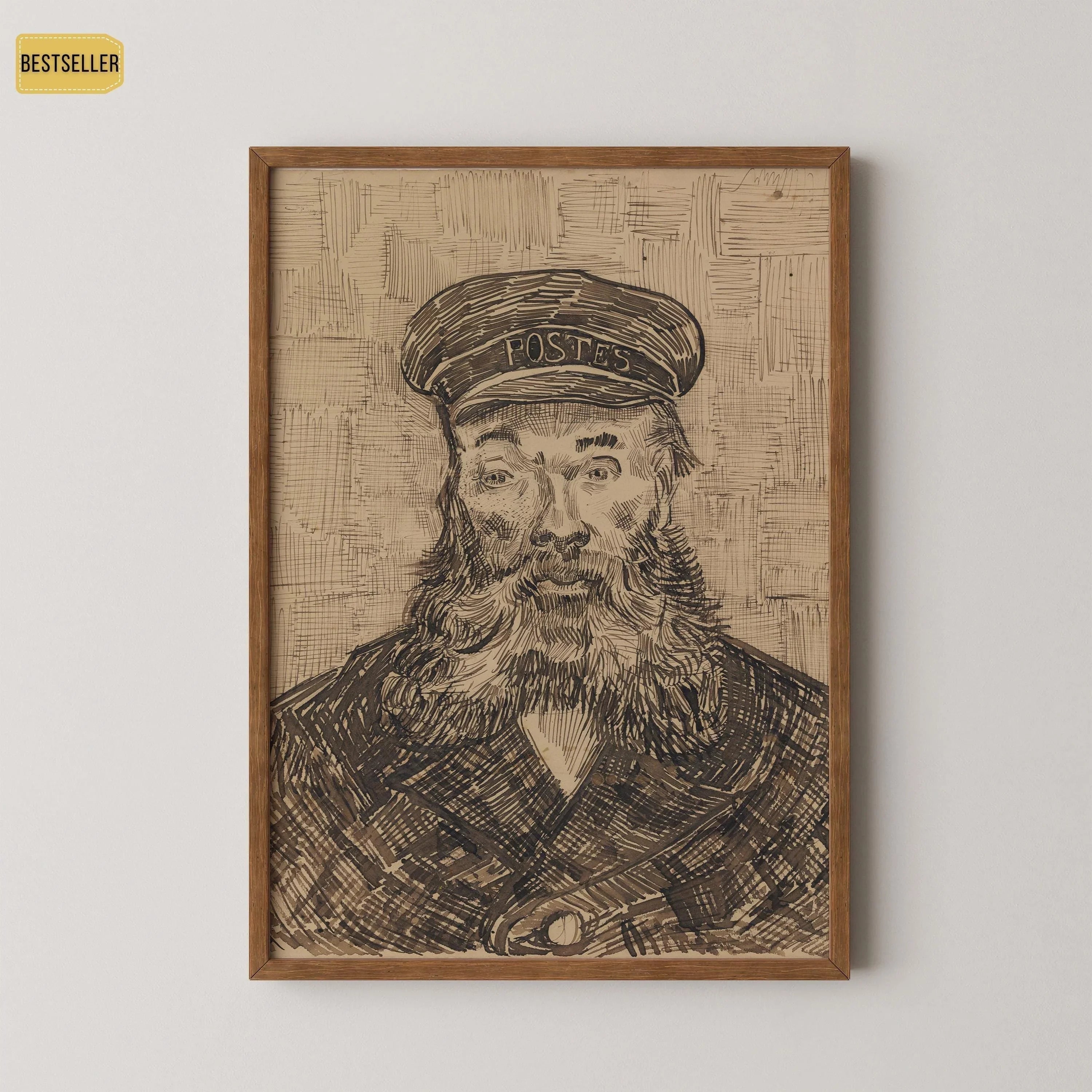 Van Gogh Postman Print: Impressionist Fine Art, Giclee on Hahnemuhle Paper