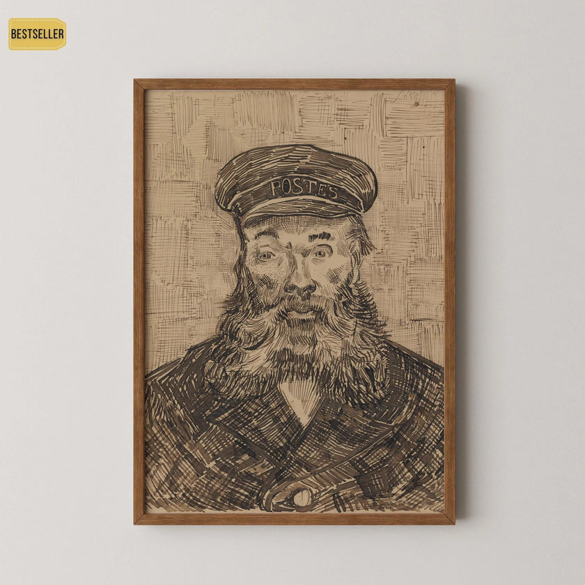Van Gogh Postman Print: Impressionist Fine Art, Giclee on Hahnemuhle Paper