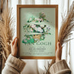 Van Gogh Roses Print: Mint Green Exhibition Poster, Fine Art Giclee