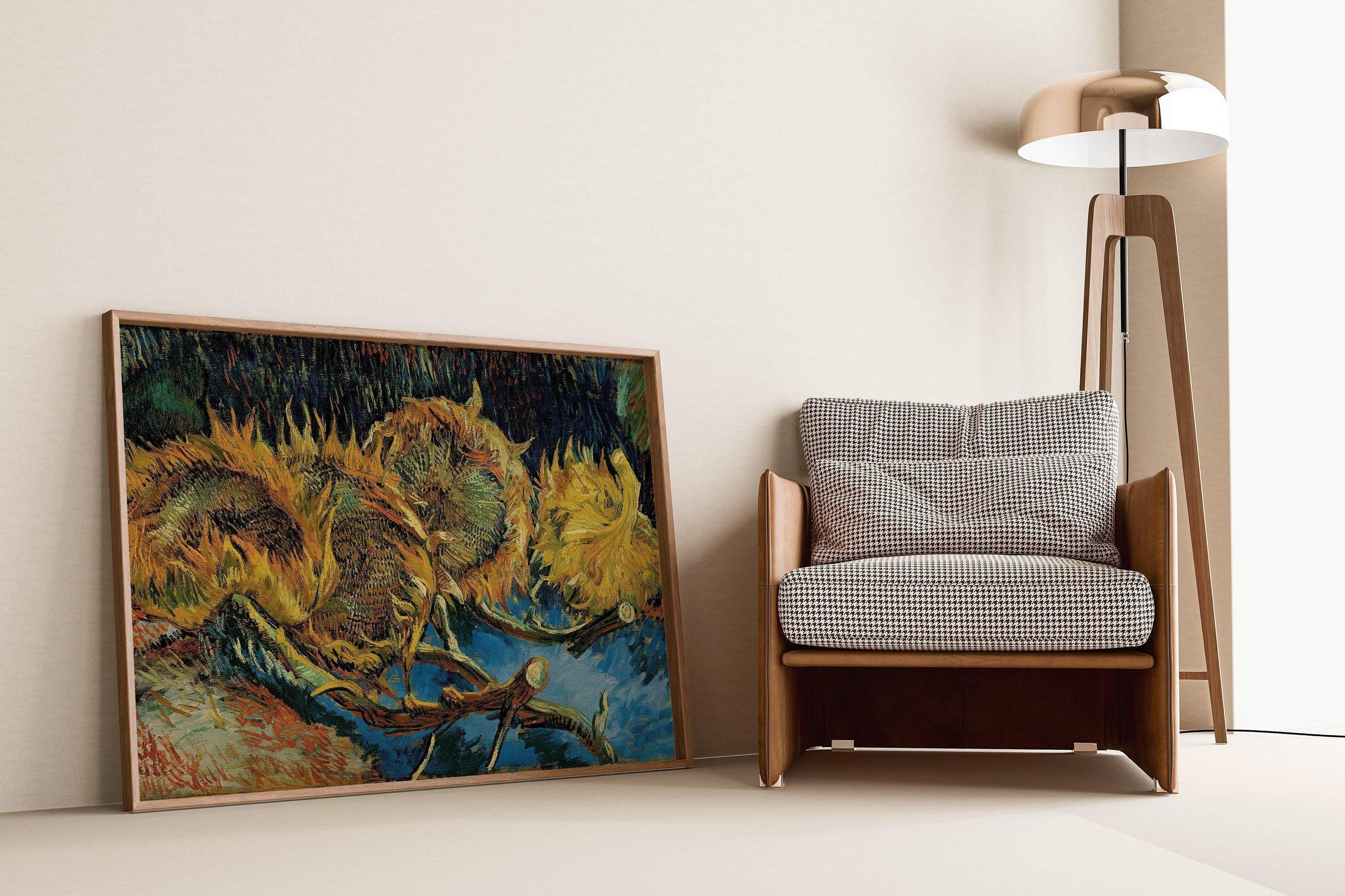 Van Gogh Sunflowers Art Print: Giclee Fine Art, Handframed Option