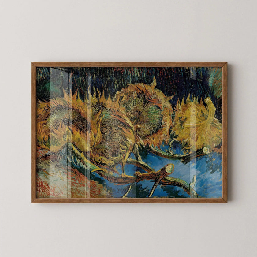 Van Gogh Sunflowers Art Print: Giclee Fine Art, Handframed Option