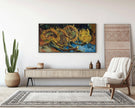Van Gogh Sunflowers Print: Vintage Impressionist Panoramic Art (2x1)