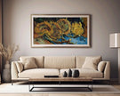Van Gogh Sunflowers Print: Vintage Impressionist Panoramic Art (2x1)