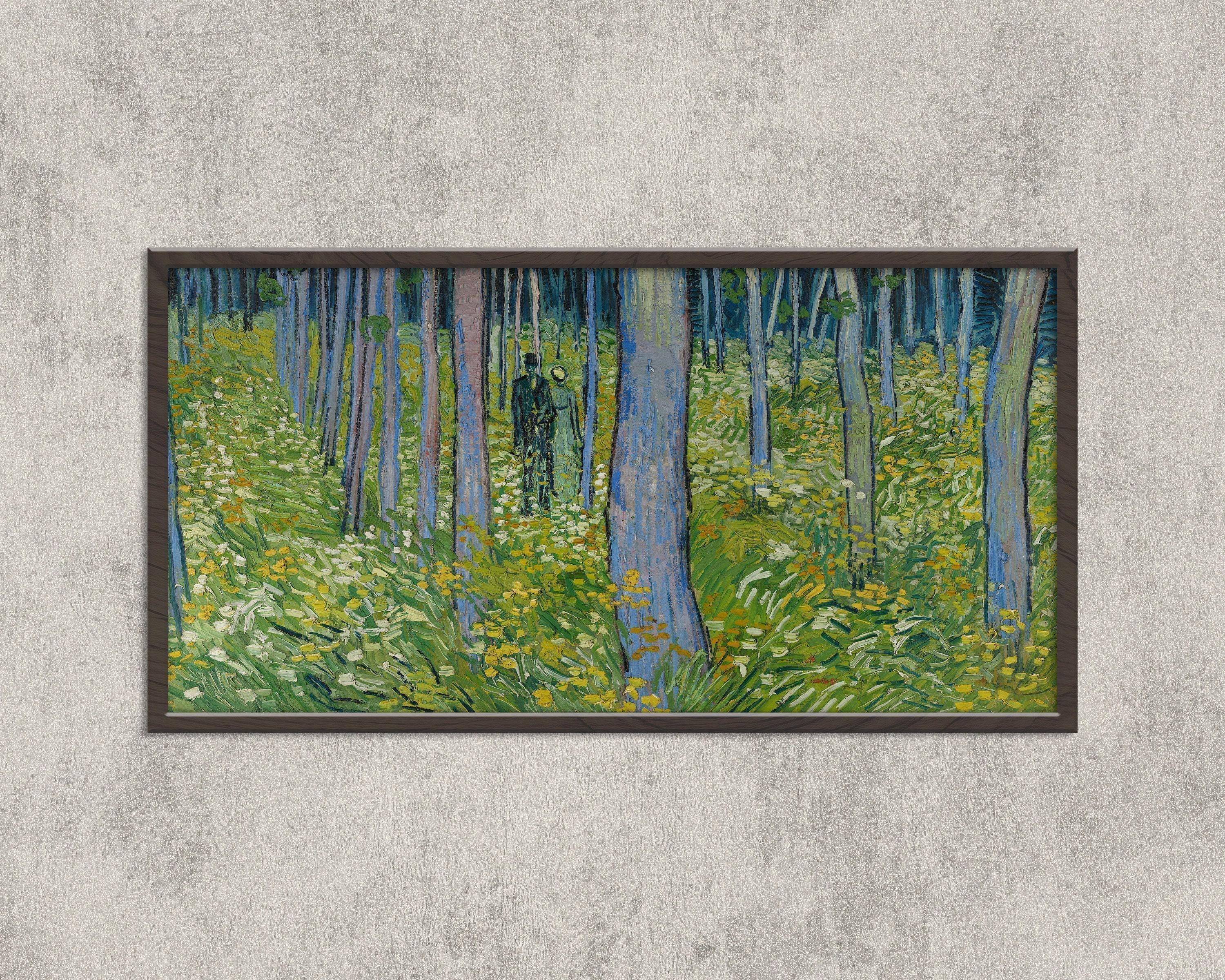 Van Gogh Undergrowth Art Print: Impressionist Forest Scene