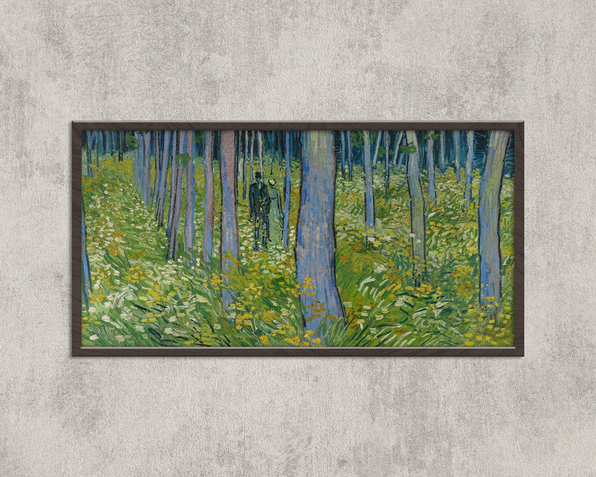 Van Gogh Undergrowth Art Print: Impressionist Forest Scene