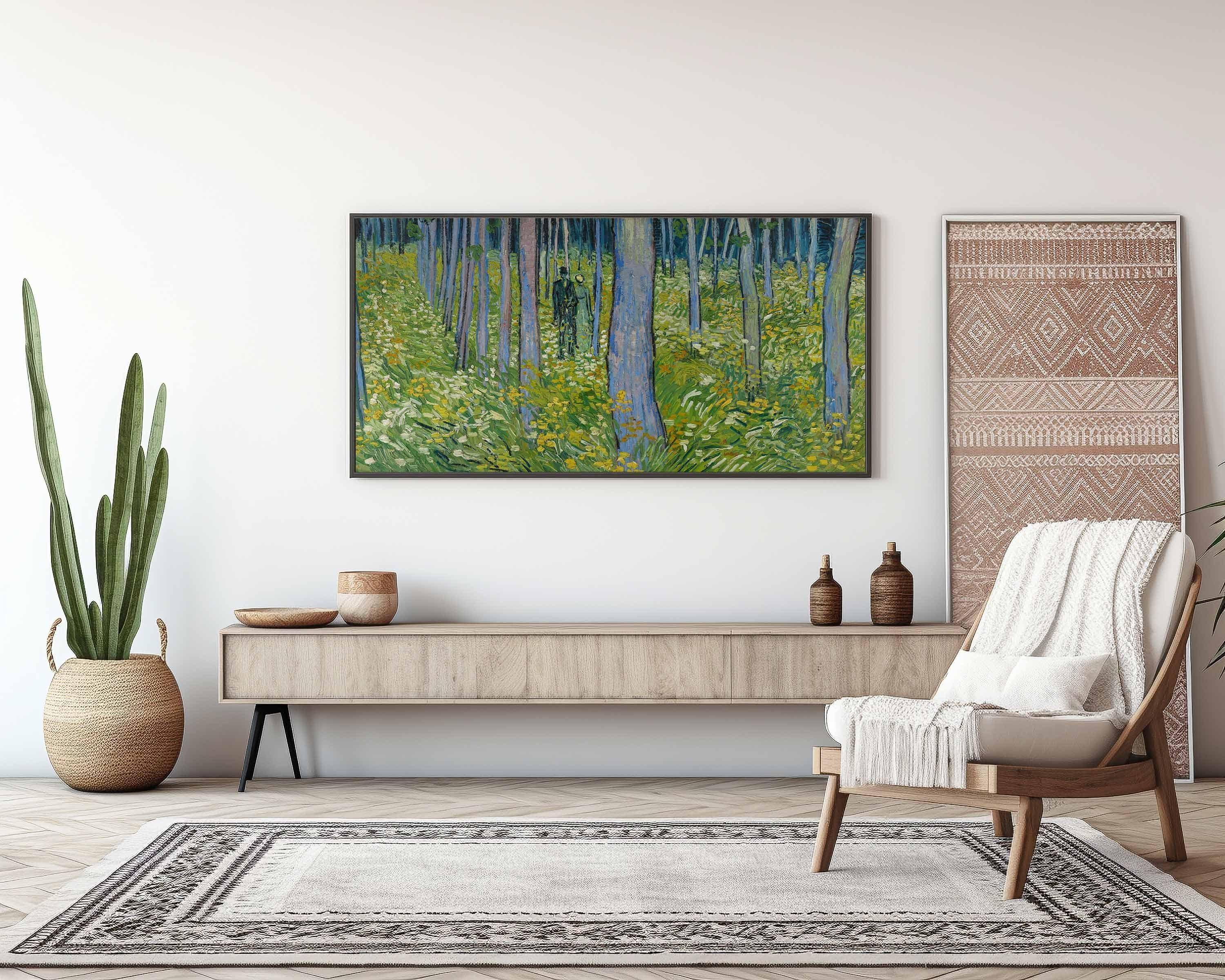 Van Gogh Undergrowth Art Print: Impressionist Forest Scene