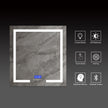 Vanity Mirror with Bluetooth Speaker & Clock – LED Lighted Anti-Fog Bathroom Mirror 30