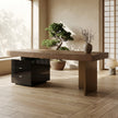 Vantage Executive Desk with Three-Drawer Pedestal