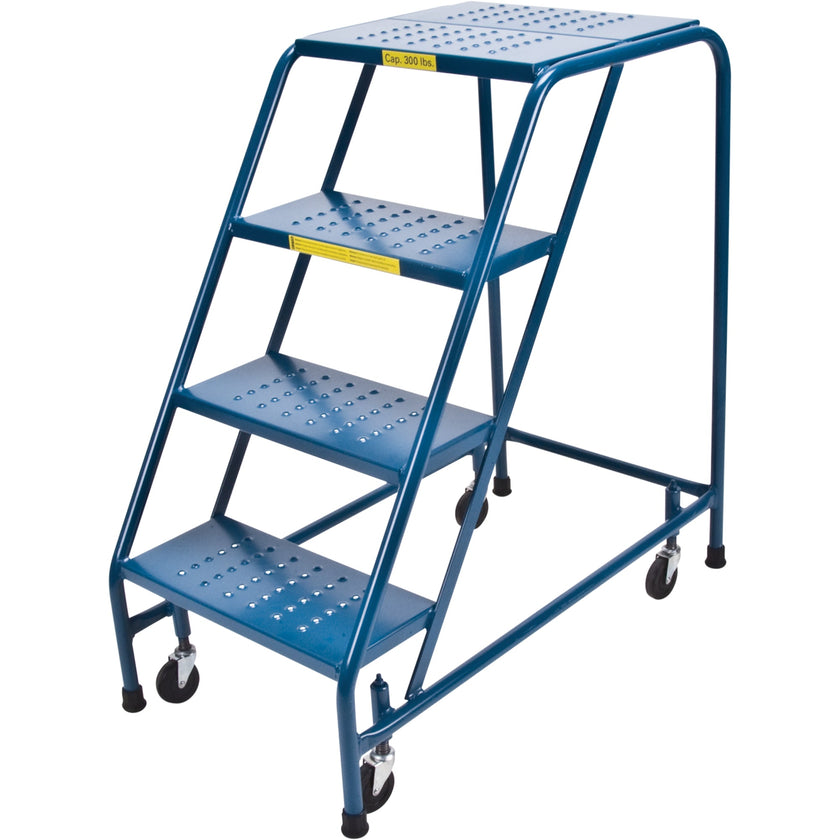 Rolling Step Ladder, 4 Steps, 18