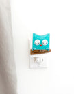 Night Light - Owl - Turquoise - Veille sur toi