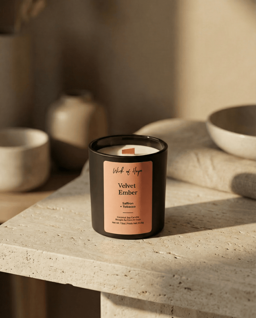 Velvet Ember Candle | Saffron + Tobacco